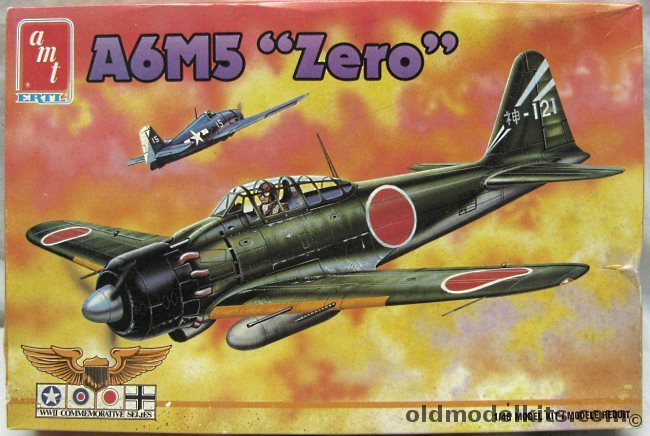 AMT 1/48 Mitsubishi A6M5 Zero - Markings for Three IJN Aircraft, 8872 plastic model kit